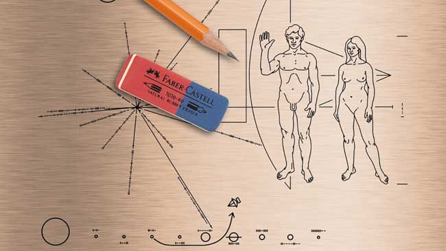 The Postmodern Pioneer Plaque