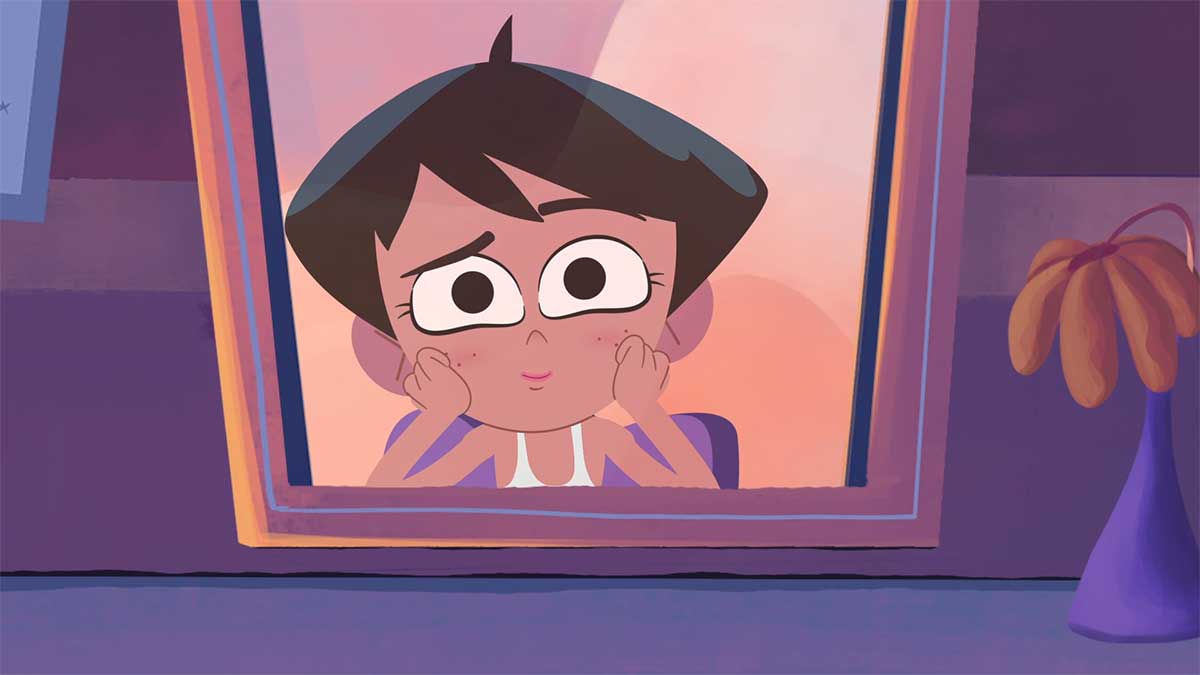The girl behind the mirror