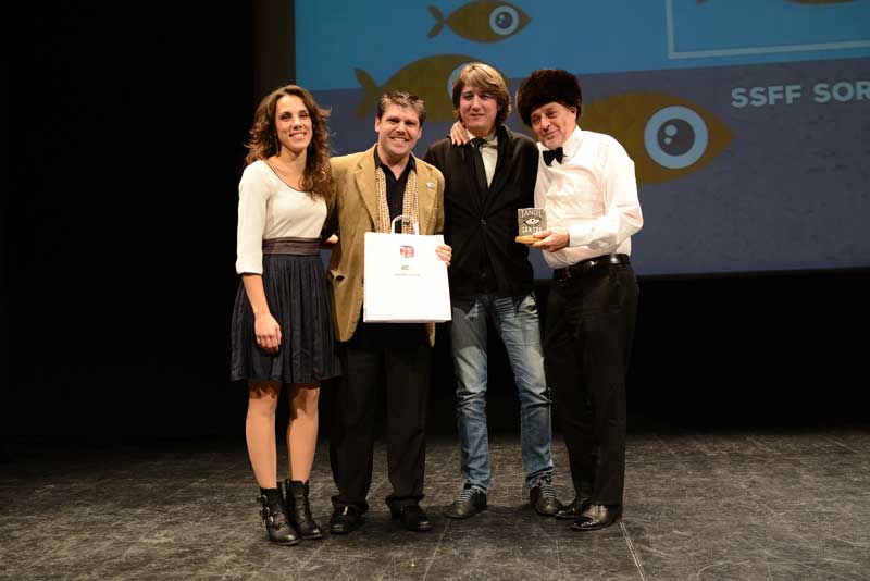 Inés Andrés, Luciano Majolo; Carlos Martínez y Javier Muñiz