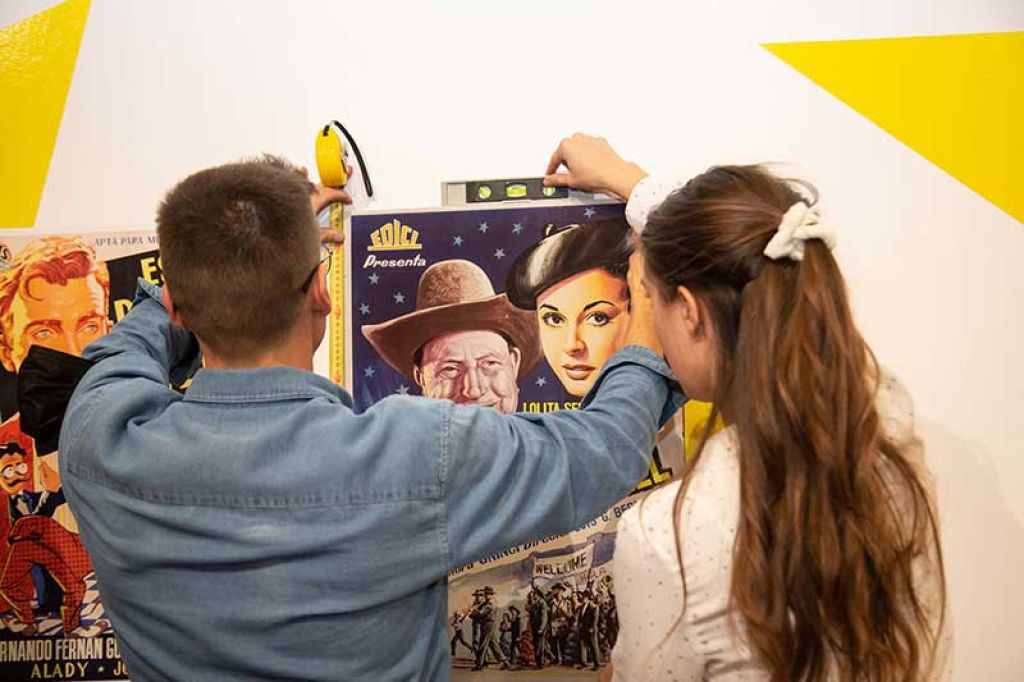 Montaje de la exposición SILENCIO, BERLANGA. Fotografías Víctor García Valero