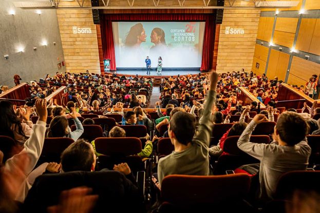 Proyección de cortometrajes educativos en el Palacio de la Audiencia