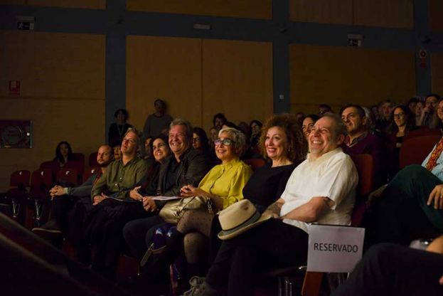 Los actores cubanos Jorge Perugorría y María Isabel Díaz Lago, Caballo de Honor 2019, junto a Belén Rodríguez, Programación, y Javier Muñiz, Director del SOIFF. Fotografías Elena Gimeno Dones