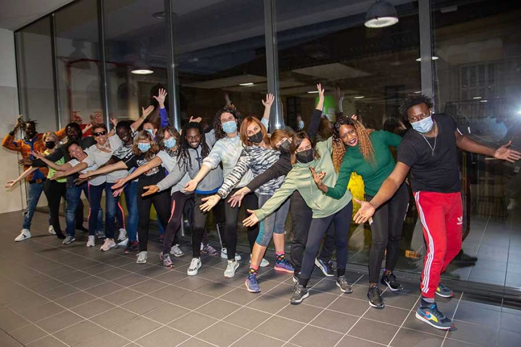 Talleres con integrantes de Tambours Du Ndiambour. Fotografías María Ferrer